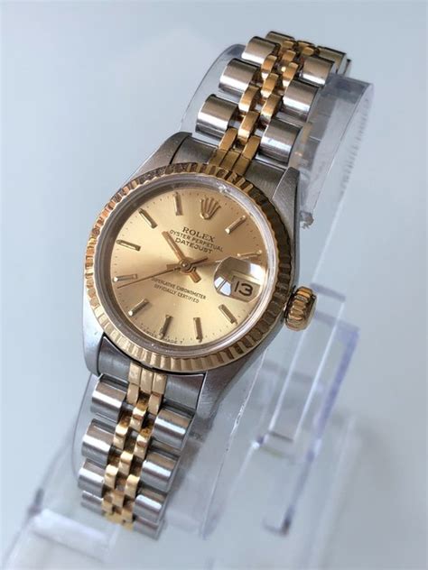 rolex datejust chronograph oro 1980 donna|rolex datejust 69173.